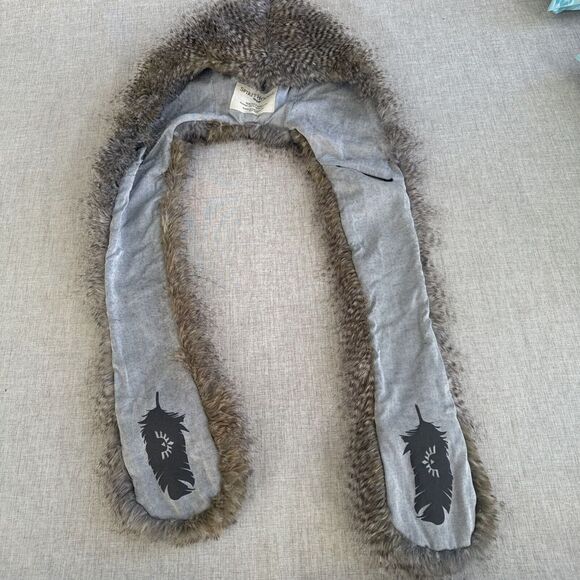 SpiritHoods Night Owl Faux Fur scarf hat hood - Picture 9 of 12